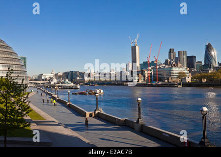 United Kingdown, London, die Stadt, die Themse Stockfoto