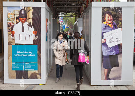 United Kingdown, London, City, Gerüste auf Whitechapel Road Stockfoto