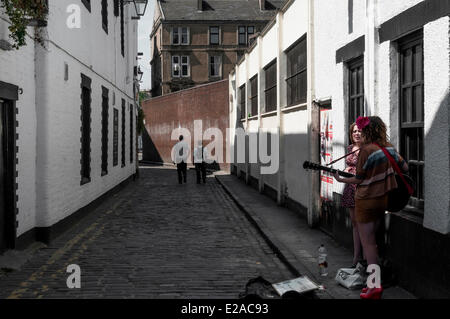 Großbritannien, Schottland, Glasgow, Universität und beliebte Viertel von Ostende, Asthon Lane Stockfoto