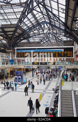 United Kingdown, London, City, Liverpool Bahnhof Stockfoto