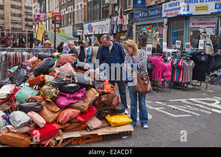 United Kingdown, London, die Stadt, Spitalfields, sonntags-Flohmarkt der Petticoat Lane Stockfoto