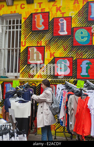 United Kingdown, London, die Stadt, Spitalfields, sonntags-Flohmarkt der Petticoat Lane Stockfoto