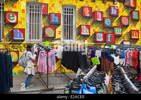 United Kingdown, London, die Stadt, Spitalfields, sonntags-Flohmarkt der Petticoat Lane Stockfoto