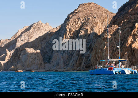 Mexiko, Baja California Sur State, Sea of Cortez, als Weltkulturerbe der UNESCO, Cabo San Lucas Badeort, Lands End aufgeführt Stockfoto