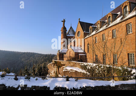 Frankreich, Bas Rhin, Mont Sainte Odile, Sainte Odile convent Stockfoto