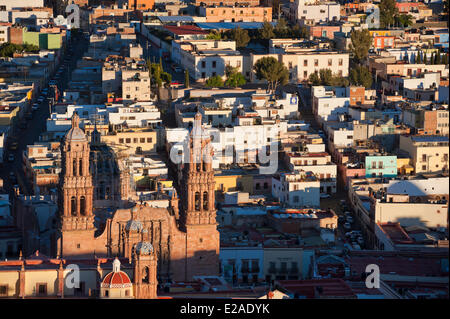 Mexiko, Zacatecas Bundesstaat Zacatecas Stadt als Weltkulturerbe der UNESCO aufgeführt, Kathedrale aus dem 18. Jahrhundert ist ein Meisterwerk der Stockfoto