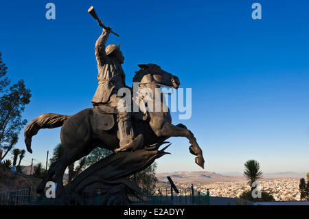 Mexico, Bundesstaat Zacatecas, Zacatecas Stadt, Weltkulturerbe der UNESCO, Statue von Francisco Villa Stockfoto