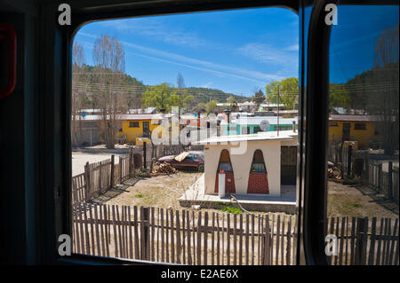 Mexiko, der letzte Staat Chihuahua, Barranca del Cobre (Copper Canyon), die Eisenbahnlinie (El Chepe) von Los Mochis nach Chihuahua Stockfoto