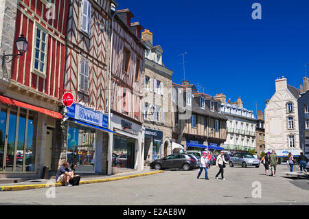 Frankreich, Morbihan, Golfe von Morbihan, Vannes, die mittelalterliche Altstadt, Place des Lices Stockfoto