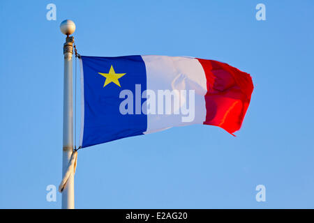 Kanada, Provinz New Brunswick, die Acadian Flagge Stockfoto