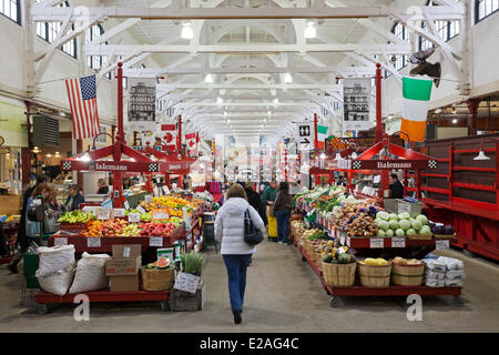 Kanada, Provinz New Brunswick, Saint John, der Bauernmarkt, der älteste Markt in Nordamerika Stockfoto