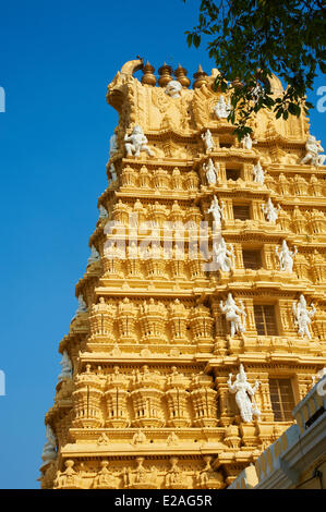 Indien, Karnataka, Mysore, Chamundi hill, Sri Chamundeswari Tempel, Pilger Stockfoto