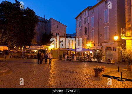 Frankreich, Herault, Pezenas, Place Gambetta Stockfoto