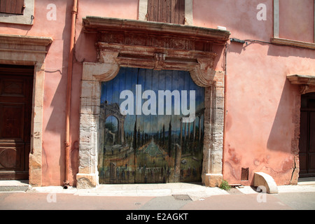 Dorf Roussillon Provence Frankreich Stockfoto