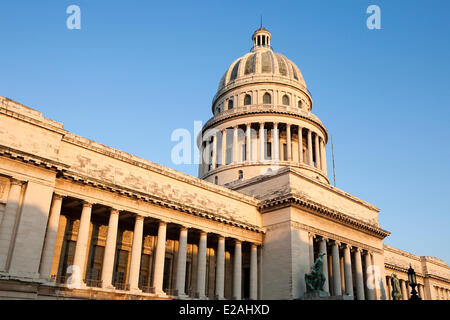 Ciudad De La Habana Provinz, Havanna, Kuba, Centro Habana District, das Capitolio Nacional (nationale Capitol) im klassizistischen Stockfoto