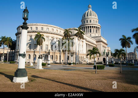 Ciudad De La Habana Provinz, Havanna, Kuba, Centro Habana District, das Capitolio Nacional (nationale Capitol) im klassizistischen Stockfoto