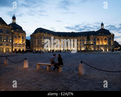 Frankreich, Gironde, feature: Le Grand Bordeaux et le Bassin d ' Arcachon, Bordeaux, Bereich aufgeführt als Weltkulturerbe der UNESCO, Ort Stockfoto