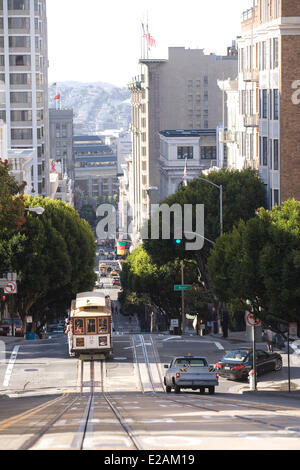 USA, Kalifornien, San Francisco Cable Car Stockfoto