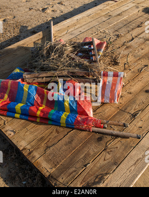 Die Nachwirkungen des Dezember 2013 Tidal Überspannungsschutz bei Great Yarmouth, Norfolk, England Stockfoto