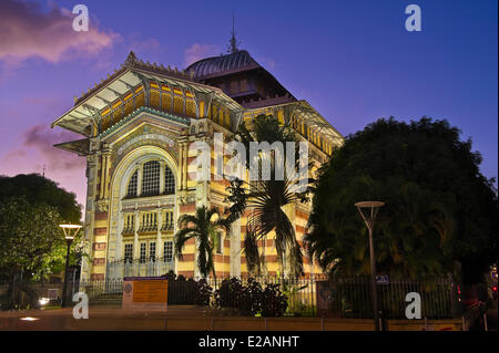 / Frankreich, Martinique (Französische Antillen), Architekt Fort de France, Innenstadt, Bibliothek Schoelcher durch Pierre Henri Picq im Jahre 1890 Stockfoto