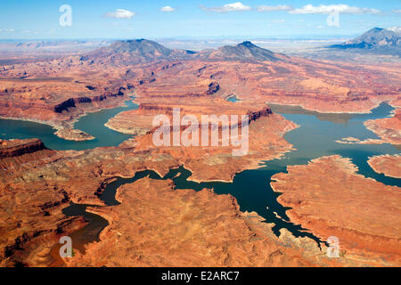 USA, Utah, Glen Canyon National Recreation Gebiet in der Nähe von Page, Lake Powell, Nordeingang des Sees, Ende der Stockfoto