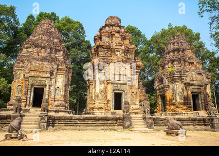 Preah Ko Tempel in Angkor Wat Komplex, Siem Reap, Kambodscha Stockfoto