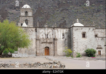 Mexiko, Baja California Sur State, Region Loreto, Mission San Javier de Vigge-Biaundo von 1699 Stockfoto