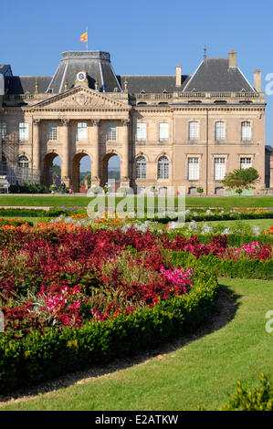 Frankreich, Meurthe et Moselle, Luneville, die Burg, die Blumengärten Stockfoto