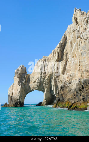 Mexiko, Baja California Sur State, Sea of Cortez, aufgeführt als Weltkulturerbe der UNESCO, Cabo San Lucas, Endland, El Arco Stockfoto