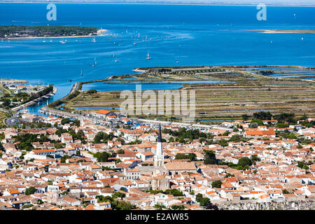 Frankreich, Charente Maritime, Ile de Ré, Ars de Re, Les Plus Beaux Dörfer de France (The Most Beautiful Dörfer gekennzeichnet Stockfoto