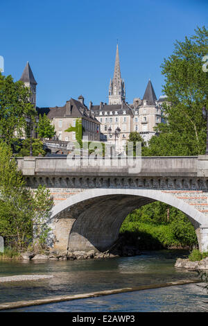 Frankreich, Pyrenäen Atlantiques, Bearn, Pau und der Gave de Pau Stockfoto