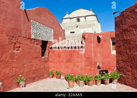 Peru, Arequipa Provinz, Arequipa, Altstadt Weltkulturerbe der UNESCO, Santa Catalina Monastery gegründet Stockfoto