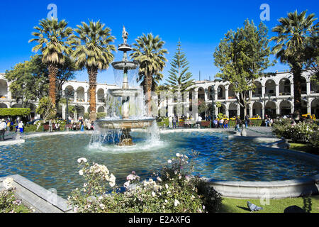 Peru, Arequipa Provinz, Arequipa, Altstadt Weltkulturerbe der UNESCO, Plaza de Arma Stockfoto