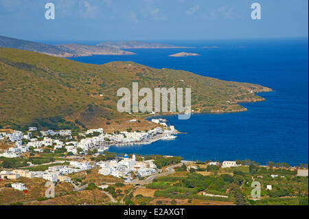 Griechenland, Kykladen, Amorgos Island, Katapola Hafen Stockfoto