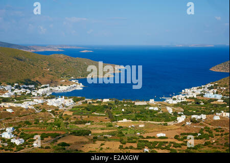 Griechenland, Kykladen, Amorgos Island, Katapola Hafen Stockfoto