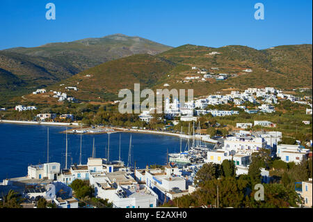 Griechenland, Kykladen, Amorgos Island, Katapola Hafen Stockfoto