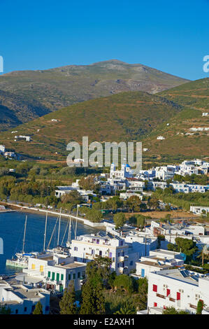 Griechenland, Kykladen, Amorgos Island, Katapola Hafen Stockfoto