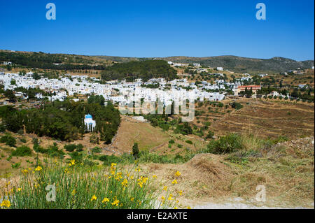 Griechenland, Kykladen, Insel Paros, Lefkes, traditionelles Dorf Stockfoto