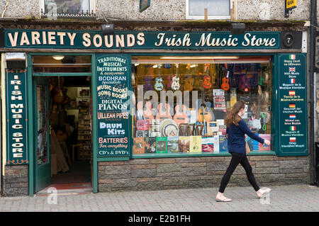 Irland, County Kerry, Killarney, Musikladen Stockfoto