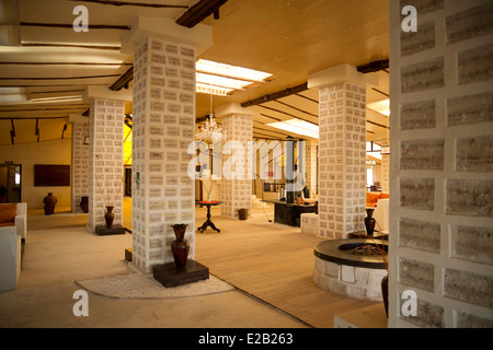 Palacio de Sal, Hotel aus Salzblöcken, in der Nähe von Uyuni, Bolivien. Stockfoto