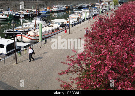 Frankreich, Paris, Bassin de l ' Arsenal Stockfoto