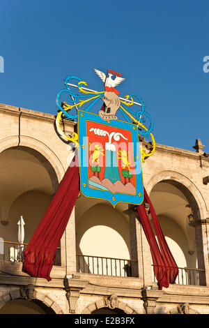 Peru, Arequipa Provinz, Arequipa, Altstadt Weltkulturerbe der UNESCO, Plaza de Armas Stockfoto