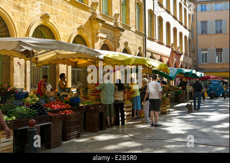 Frankreich, Bouches-du-Rhône, Aix-En-Provence, Marktplatz Richelme Stockfoto