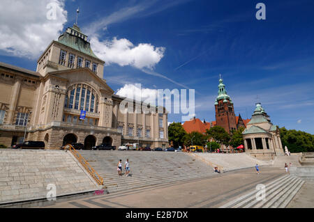 Polen, Westpommern, Stettin, Chrobry Wälle (Boleslaw ich der tapfere, der erste polnische König Bolesław I Chrobry), Stockfoto