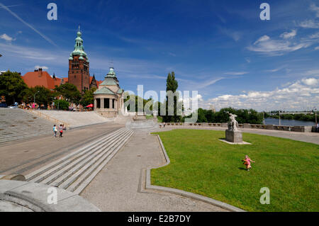 Polen, Westpommern, Stettin, Chrobry Wälle (Boleslaw ich der tapfere, der erste polnische König Bolesław I Chrobry), Stockfoto