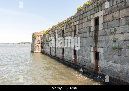 Das historische Fort Totten Wasser Batterie in Fort Totten im Bayside Stadtteil Queens in New York Stockfoto