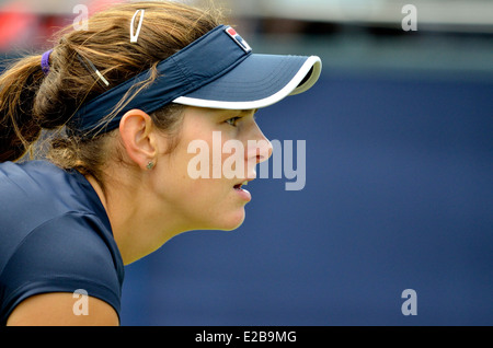 Julia Goerges (Deutschland) spielen im Devonshire Park, Eastbourne, 2014 Stockfoto