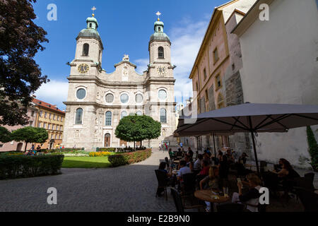 Österreich, Tirol, Innsbruck, die Kathedrale Saint-Jacques (Dom Sankt Jakob) Stockfoto