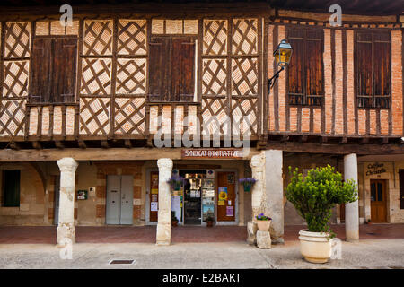 Frankreich, Gers, Köln, Fachwerkhäusern Stockfoto