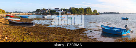 Frankreich, Morbihan, Etel River, Belz, Ile de Saint Cado Stockfoto